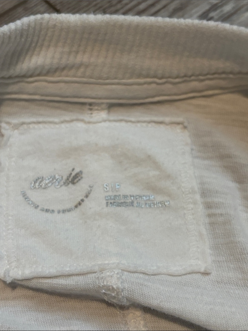 aerie White Long Sleeve 'Silly Goose' Graphic Tee with Green Print - Picture 4 of 5